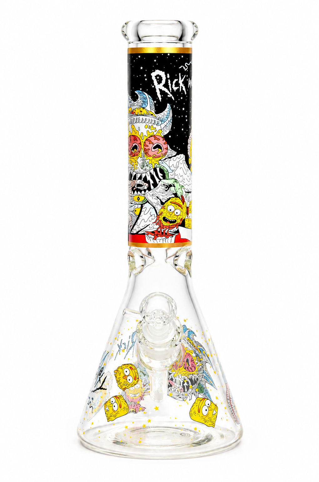 14" Graphic Design Glass Bong