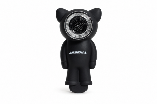 3" Arsenal Silicone Skull Cat Pipe