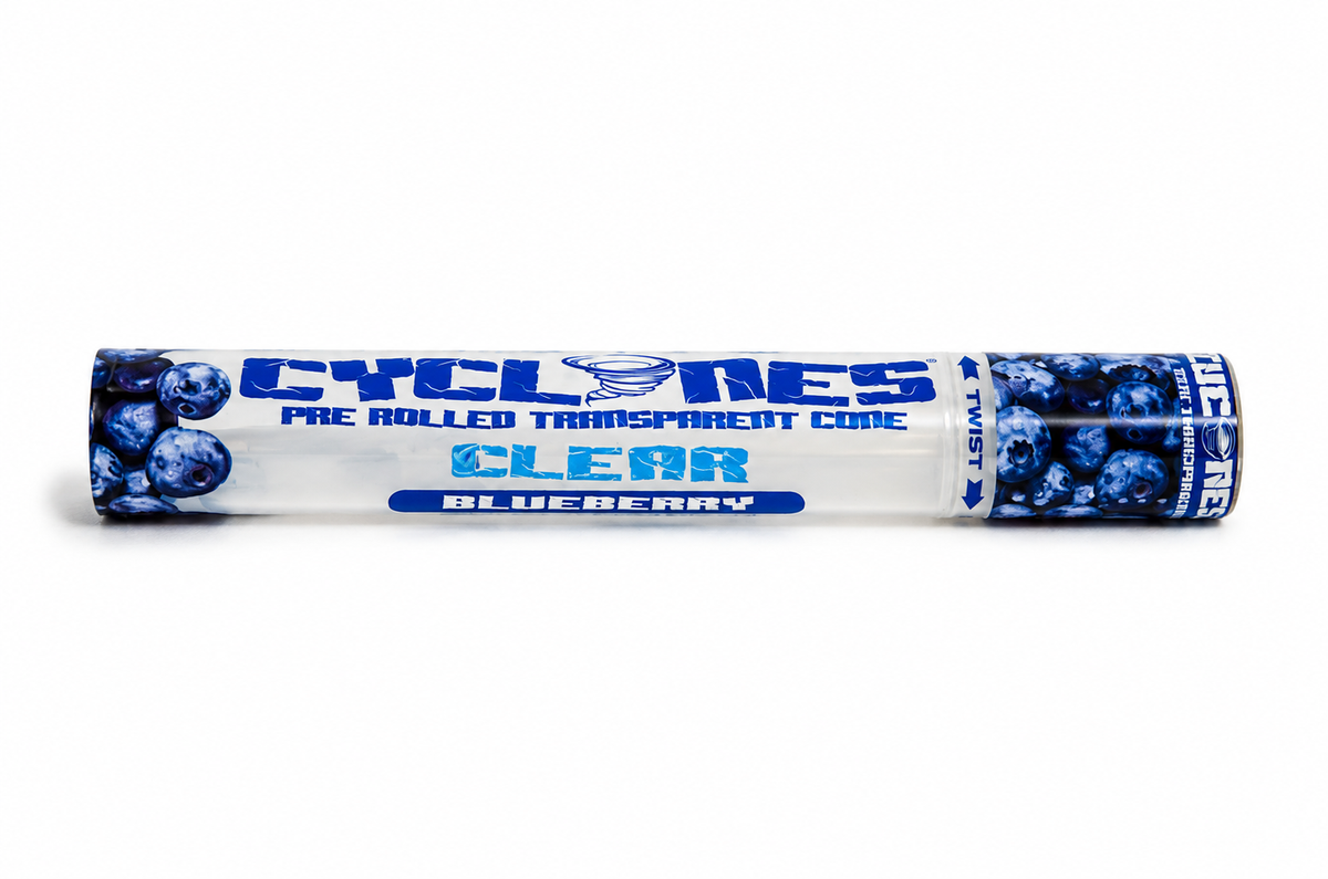Cyclones XtraSlo Clear Pre-Rolled Hemp Cone – Blueberry