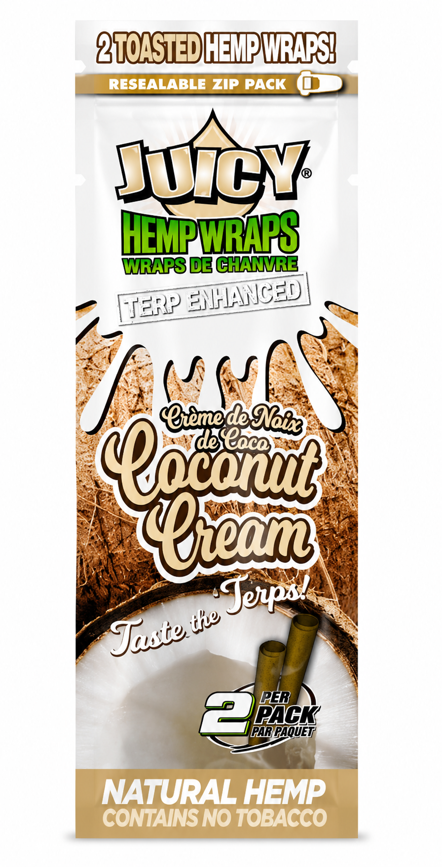 Juicy Jay's Hemp Wraps – Coconut Cream (Terp Enhanced)
