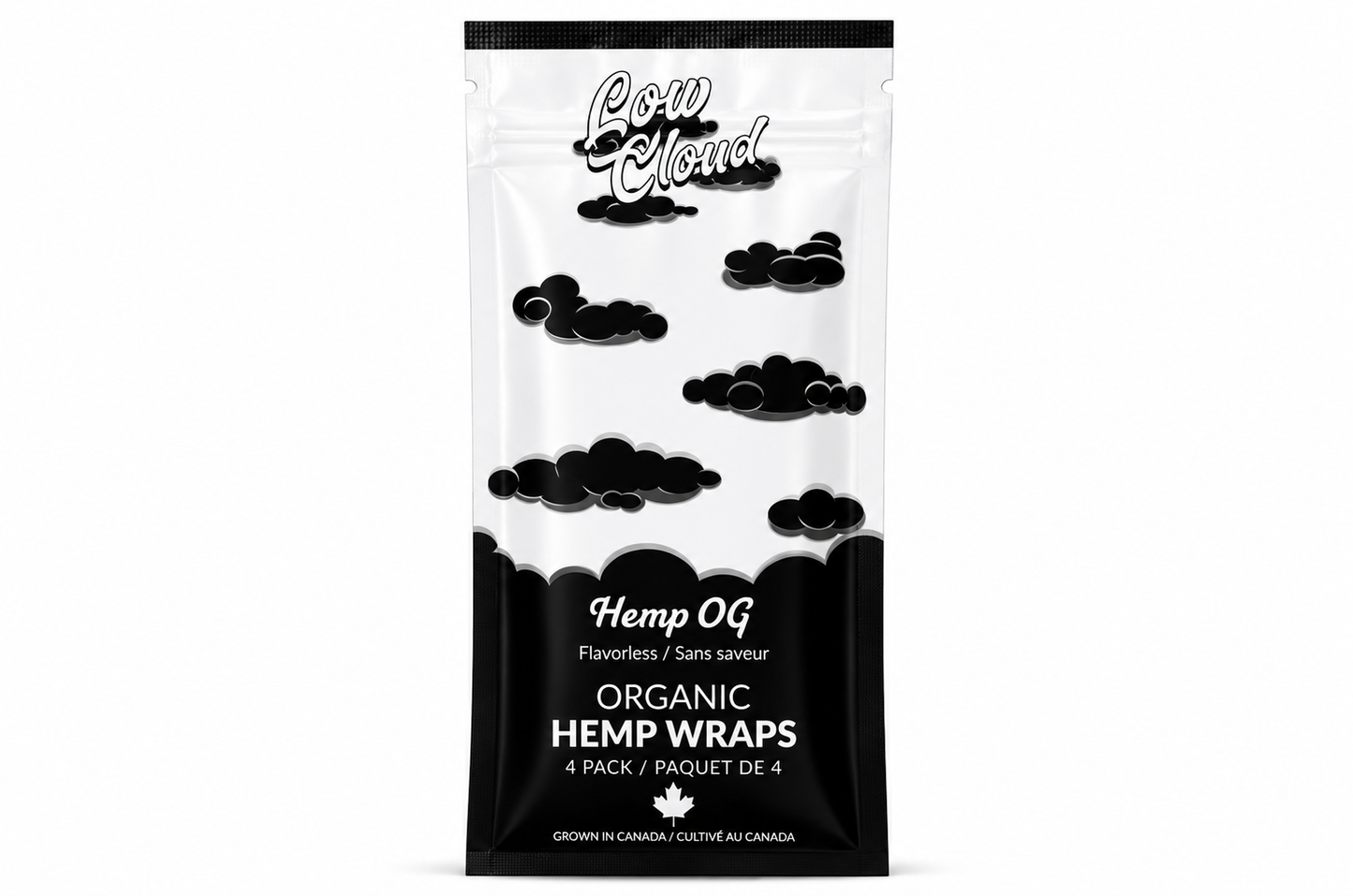 Low Cloud Hemp OG Organic Hemp Wraps – 4 Pack