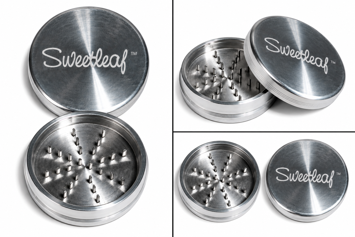 Sweetleaf Aluminum Two-Piece Grinder – 2" (50mm)