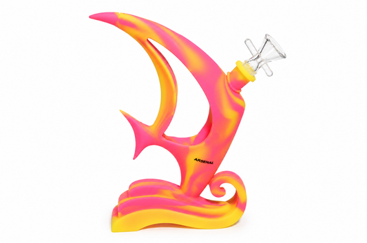 8" Angel Fish Silicone Dab Rig