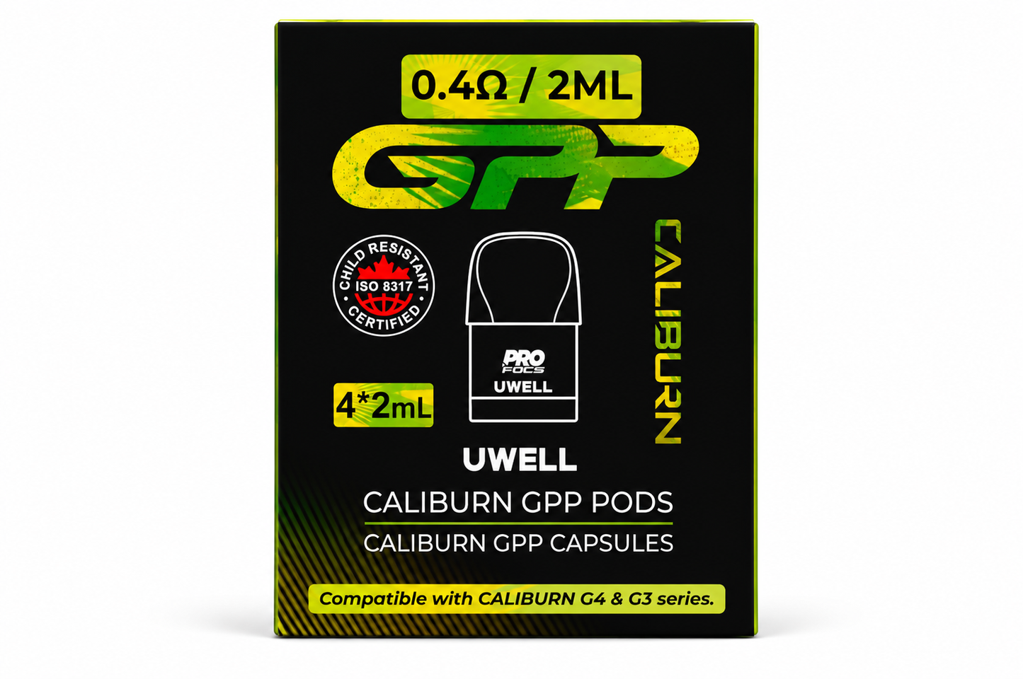 Uwell Caliburn GPP Pods 0.4Ω 2mL (4 Pack)