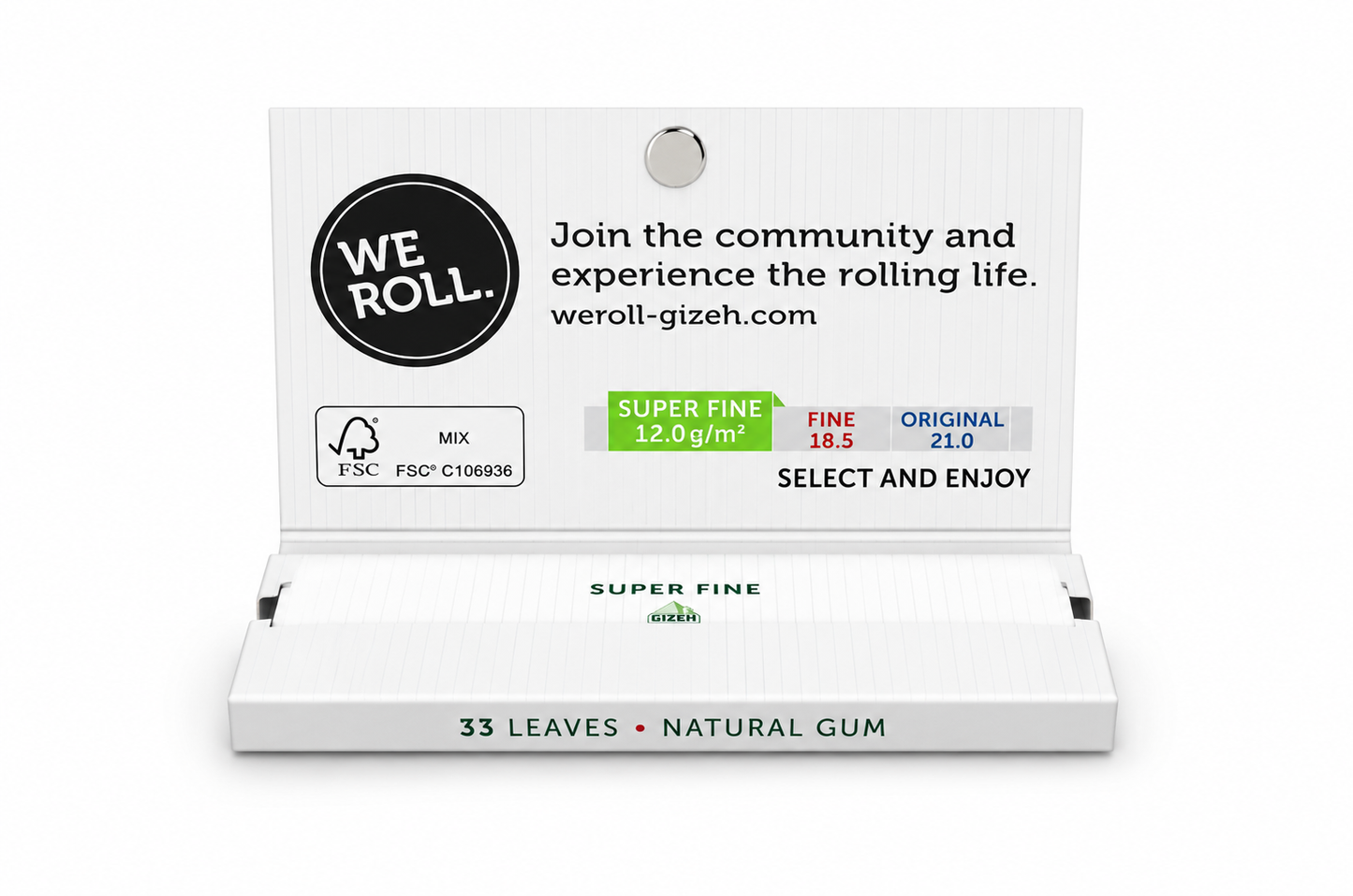 GIZEH Super Fine King Size Slim 100 Rolling Papers