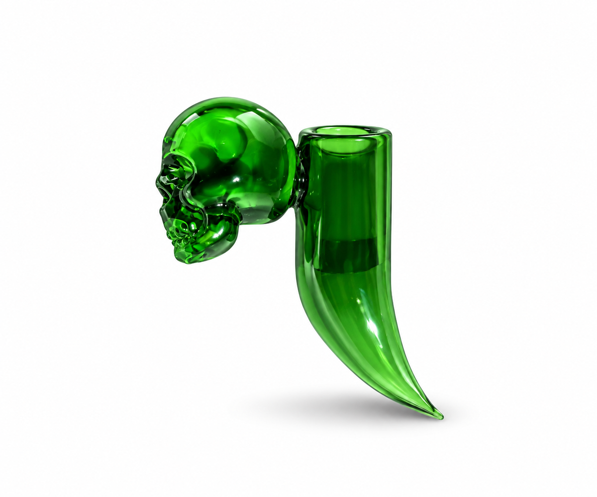 Glass Skull Finger Dab Tool