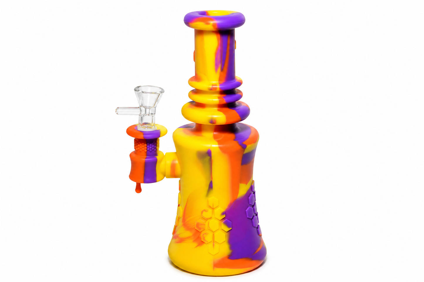 8" Silicone Honeycomb Waterpipe