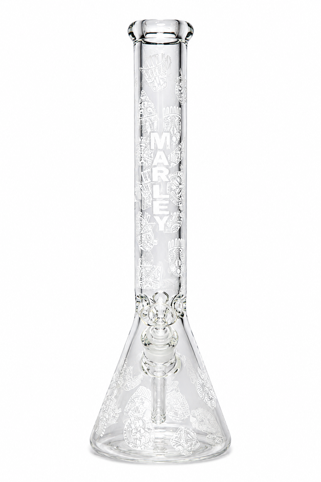 18" Marley Abstract Beaker Glass Bong