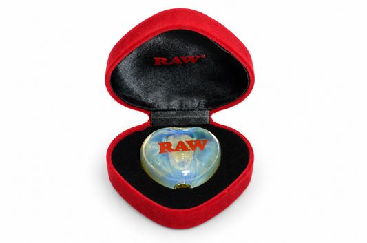 RAW Glass Heart Cone Holder