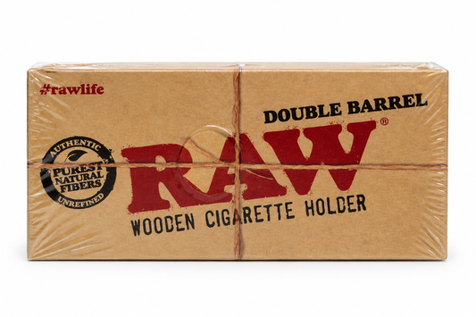 RAW Double Barrel Wooden Cigarette Holder