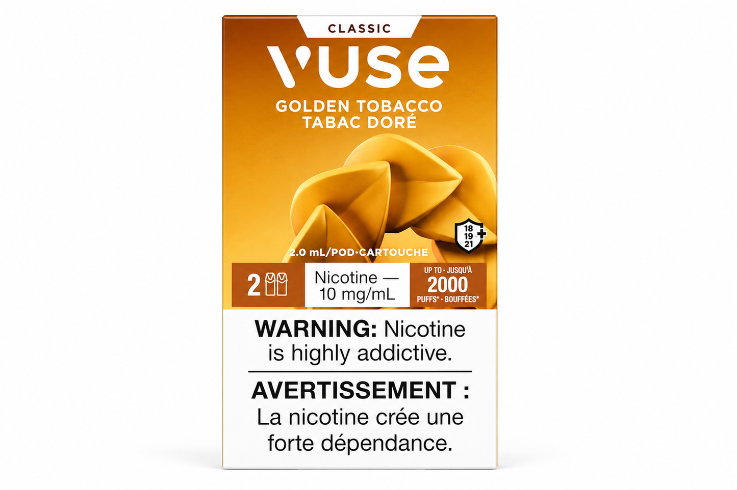 Vuse Pods – Golden Tobacco 10mg/mL (2 Pack)