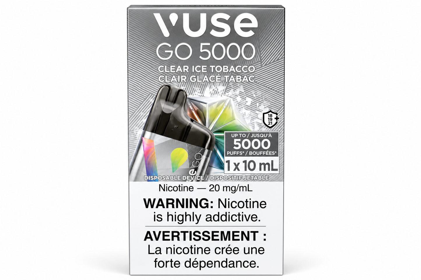Vuse GO 5000 Disposable Vape – Clear Ice Tobacco