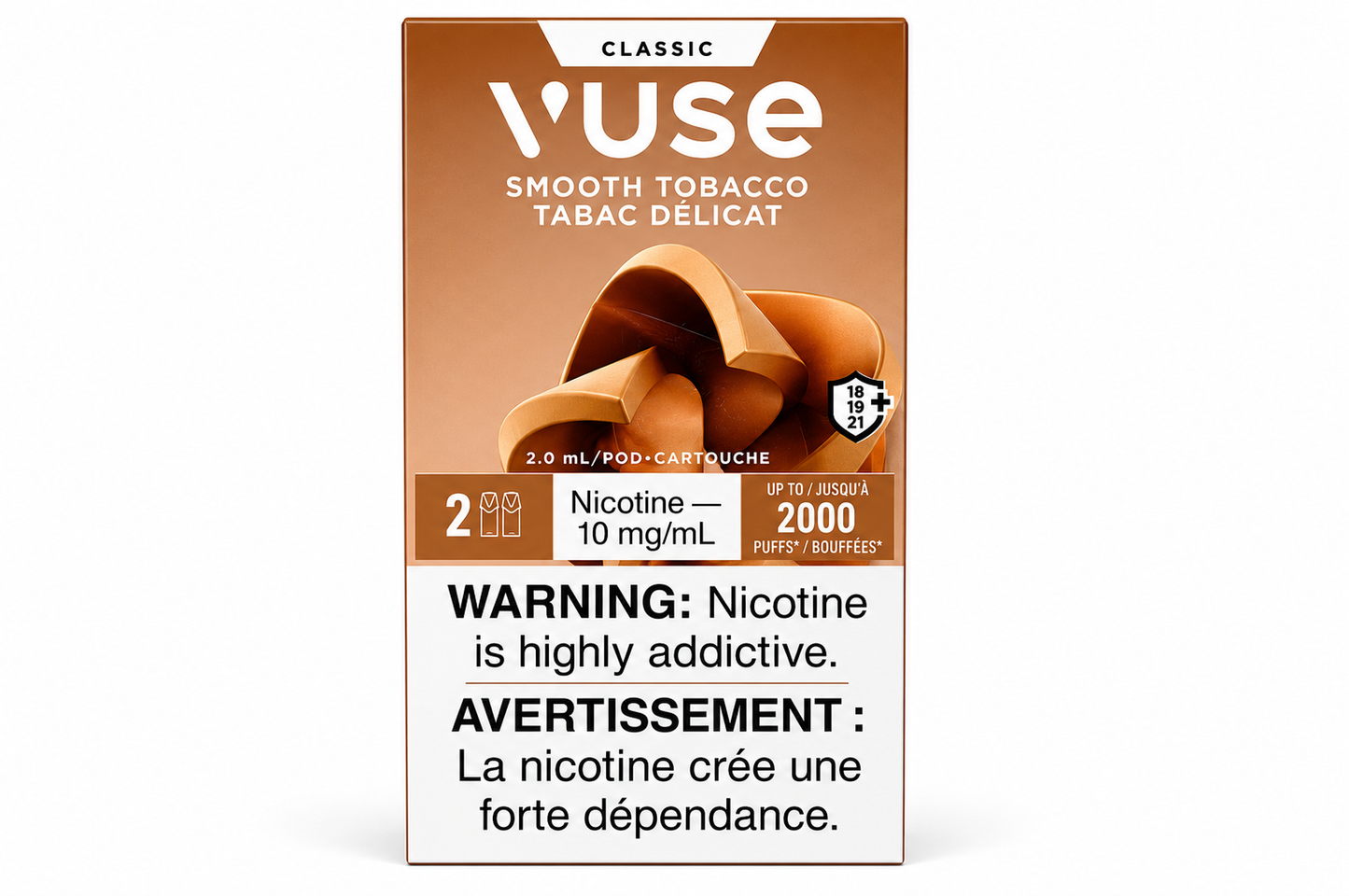 Vuse Pods – Smooth Tobacco 10mg/mL (2 Pack)