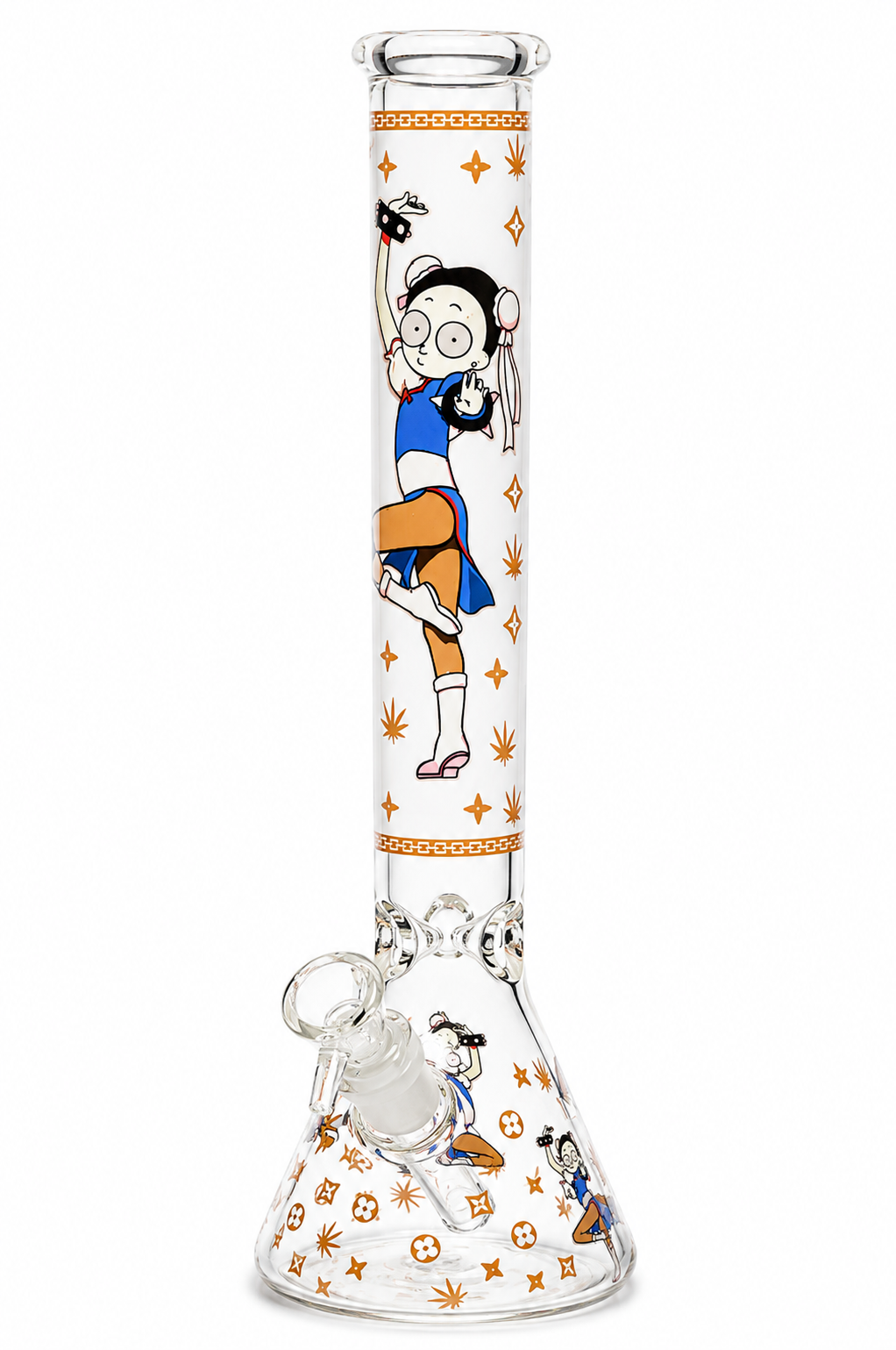 12" Printed Beaker Bong