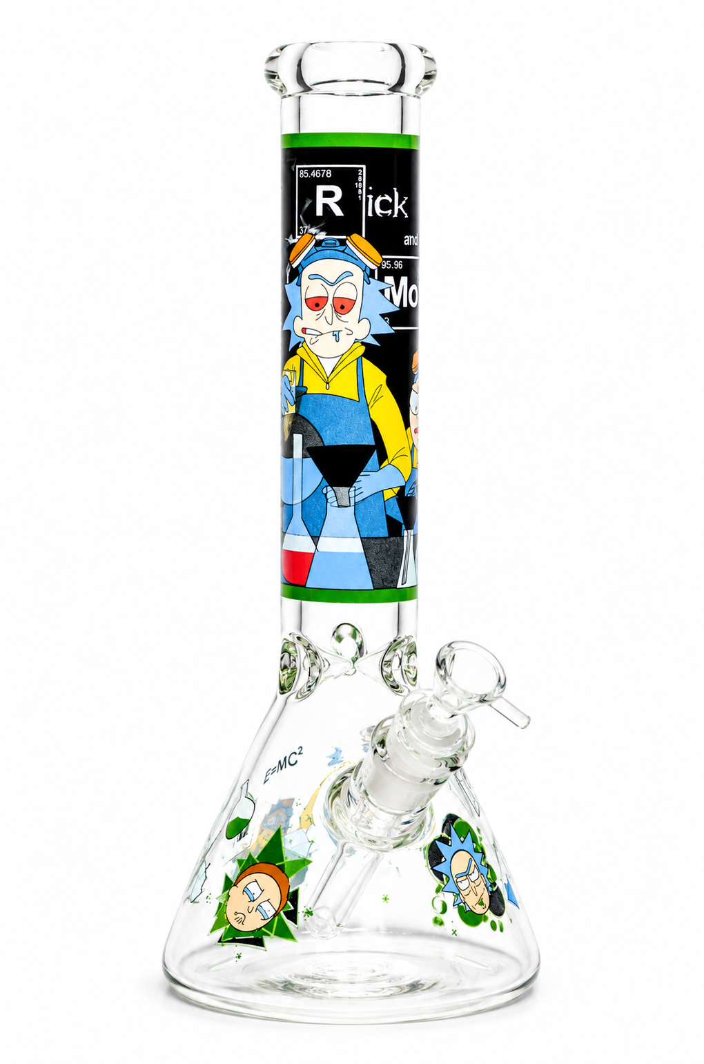 14" Graphic Design Glass Bong