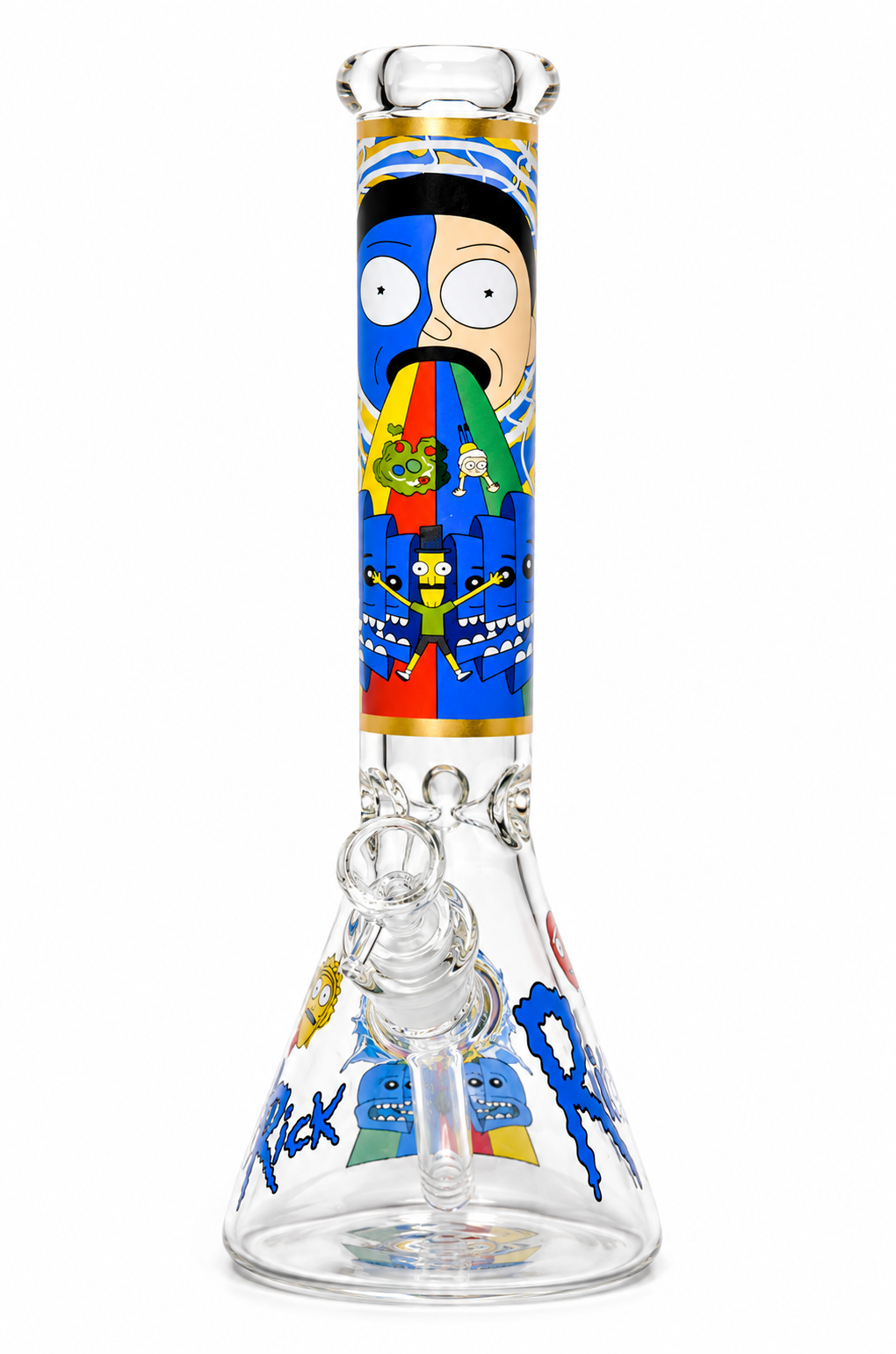 14" Graphic Design Glass Bong