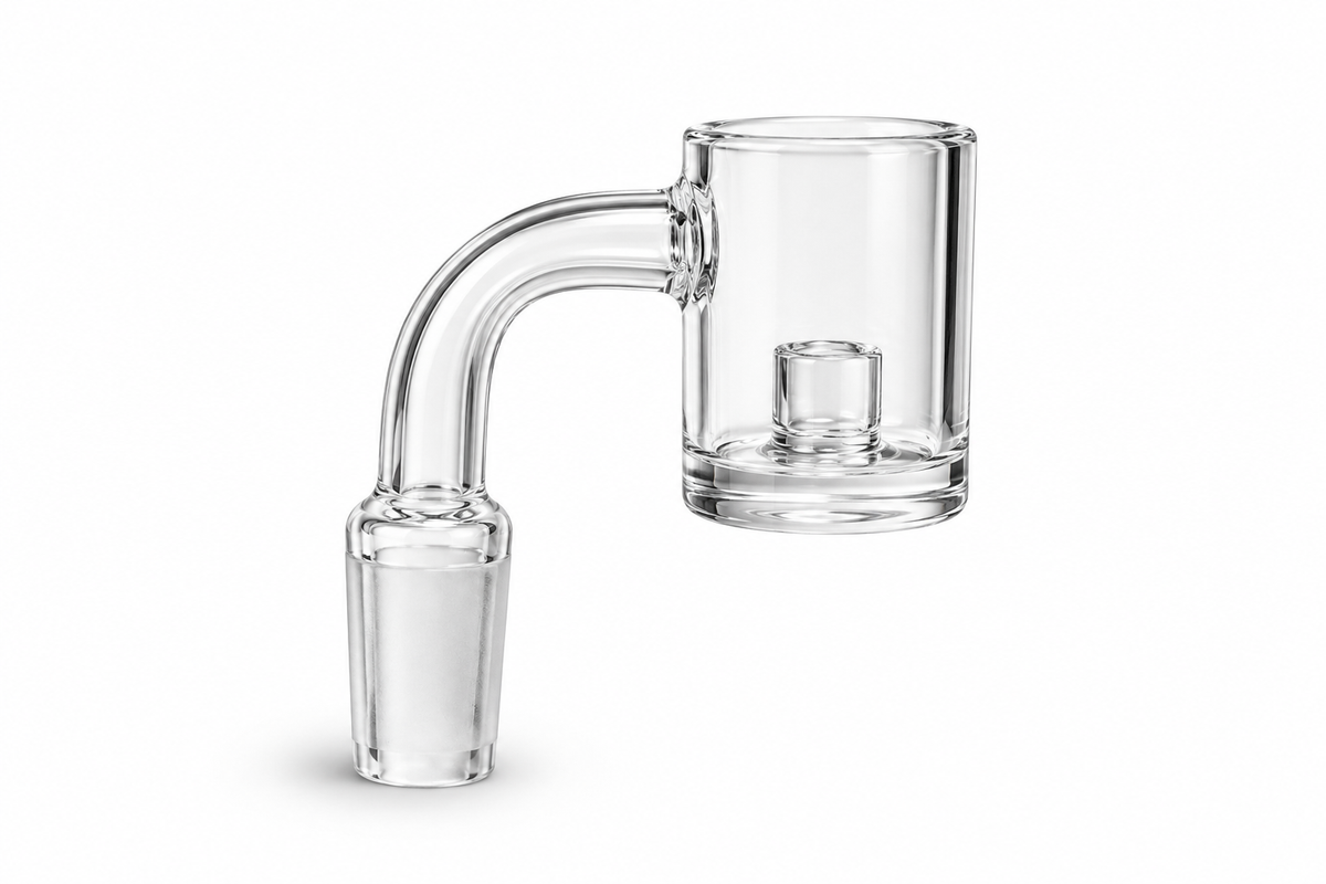 90° Donut Bucket Quartz Banger - 14mm Male