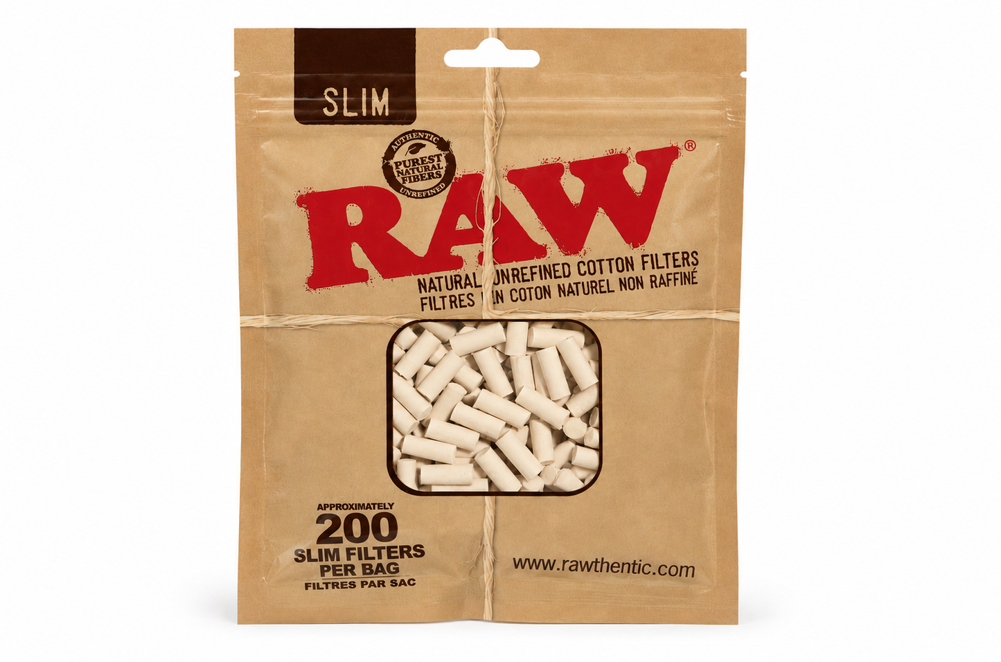 RAW Slim 200 Cotton Filters