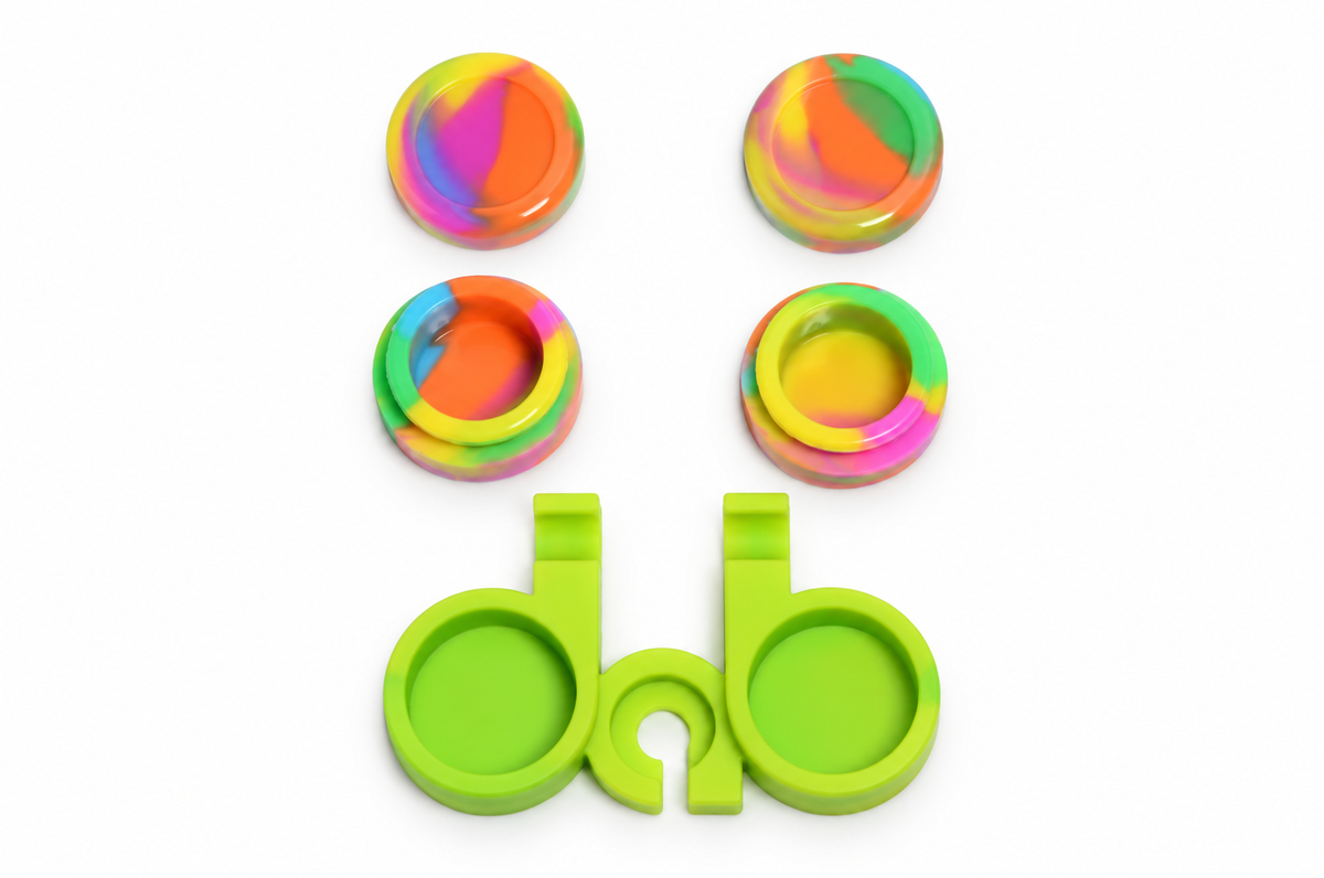 Silicone “Dab” Holder with Containers