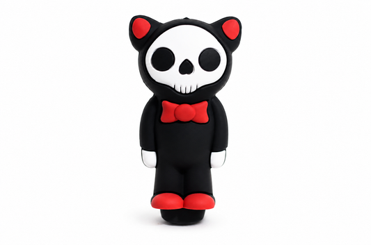 3" Arsenal Silicone Skull Cat Pipe