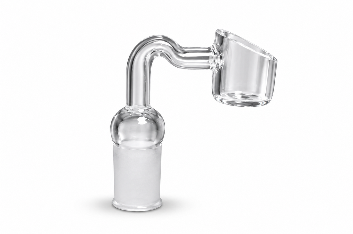 90° Side Cut Flat Top Quartz Banger – 14mm Female