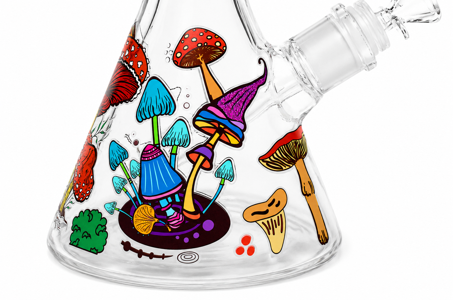 12" Alien Mushroom Beaker Bong