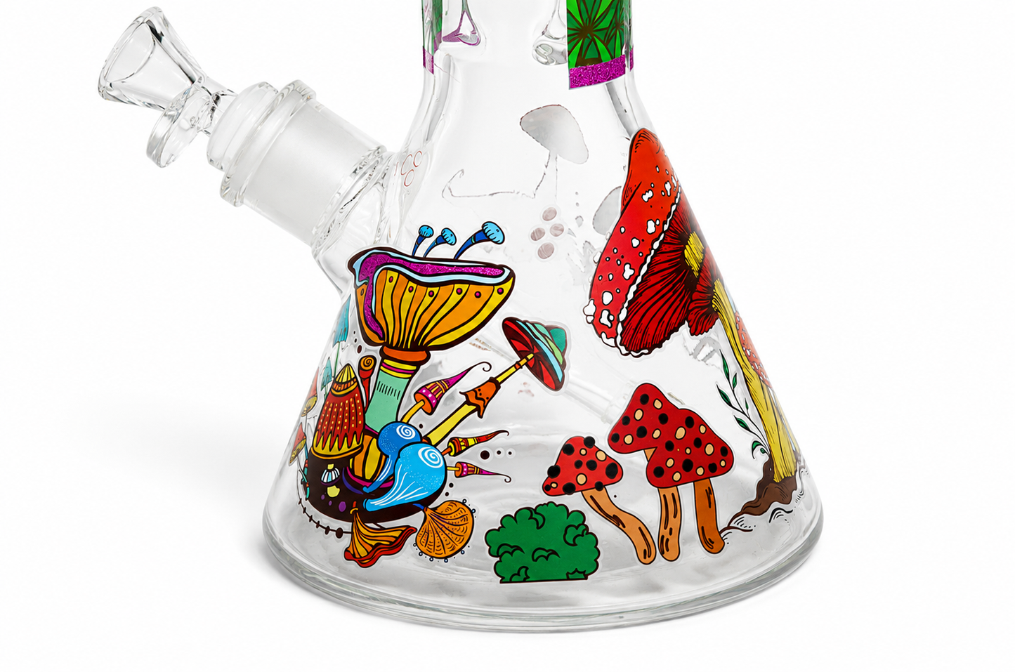 12" Alien Mushroom Beaker Bong