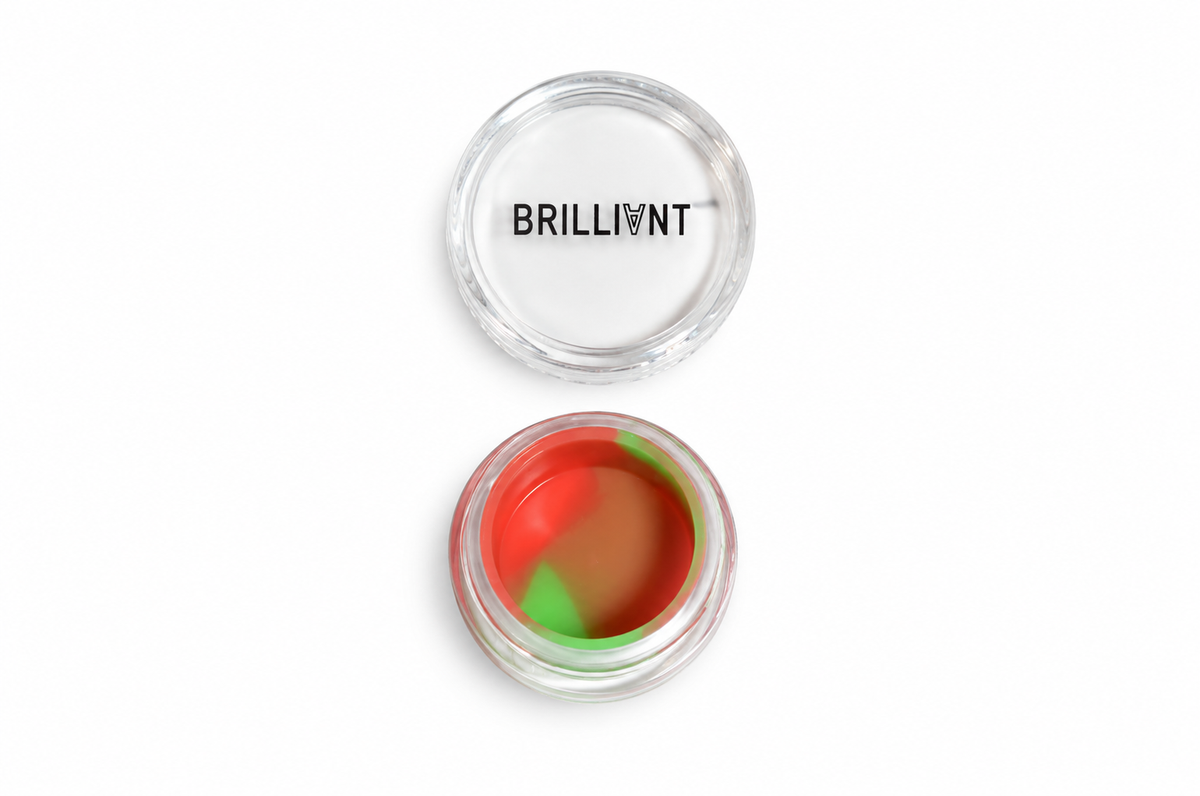Brilliant Acrylic Shell Silicone Container