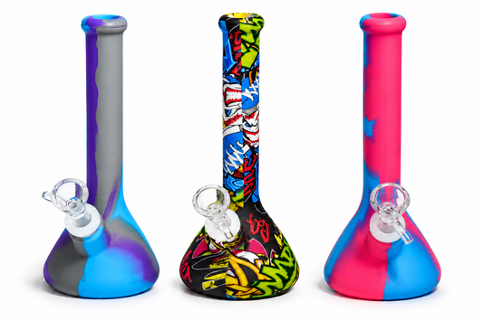 7.5" Slim Silicone Beaker Waterpipe