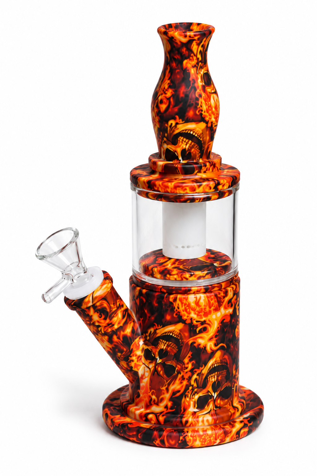 8" Fire Blaze Silicone Waterpipe