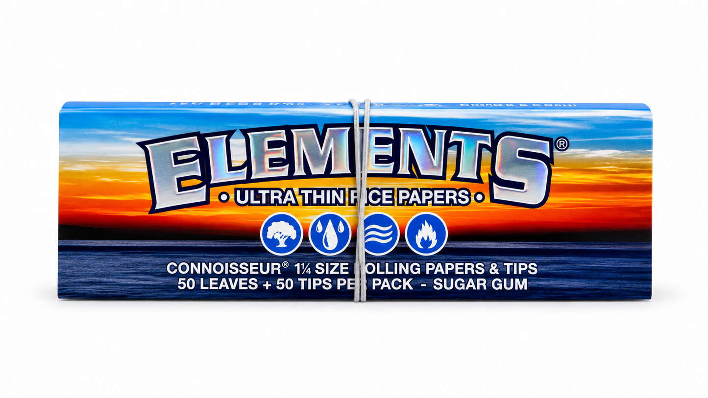 Elements Connoisseur 1¼ Size Rolling Papers & Tips