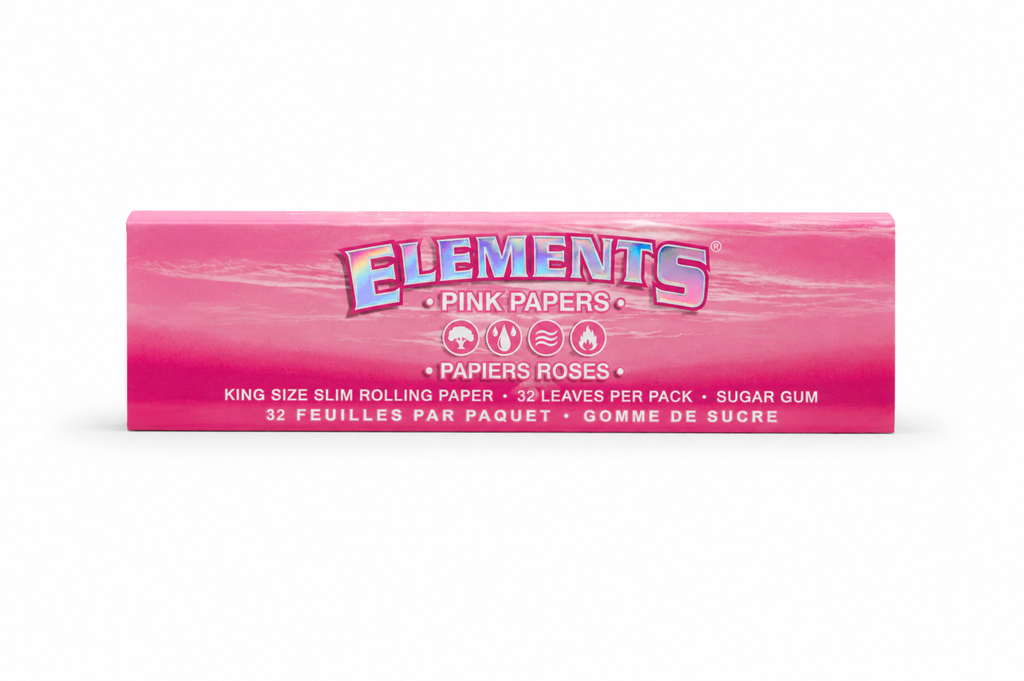 Elements Pink Papers King Size Slim Rolling Papers