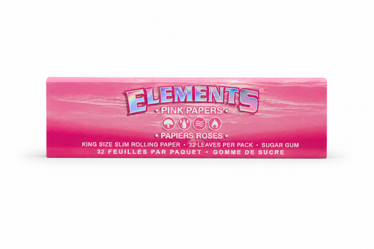 Elements Pink Papers King Size Slim Rolling Papers