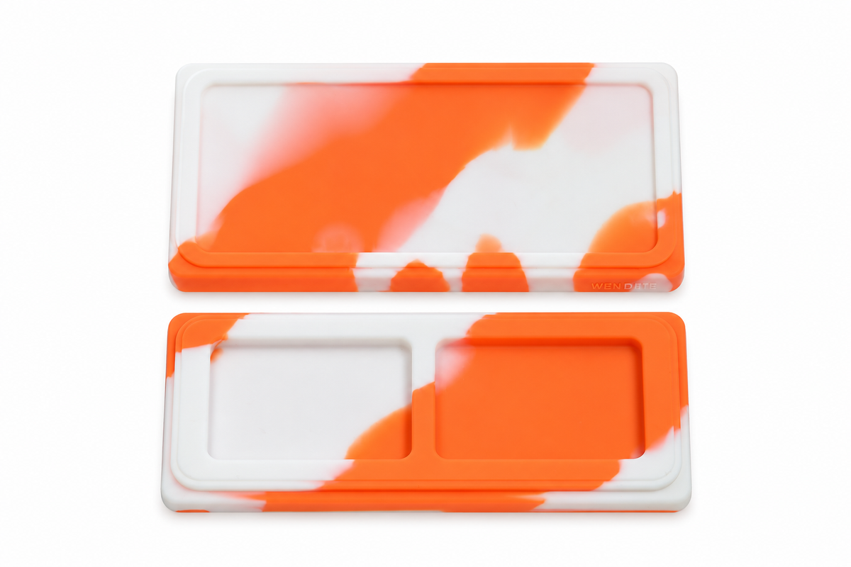 Silicone Double Compartment Dab Container – 4"