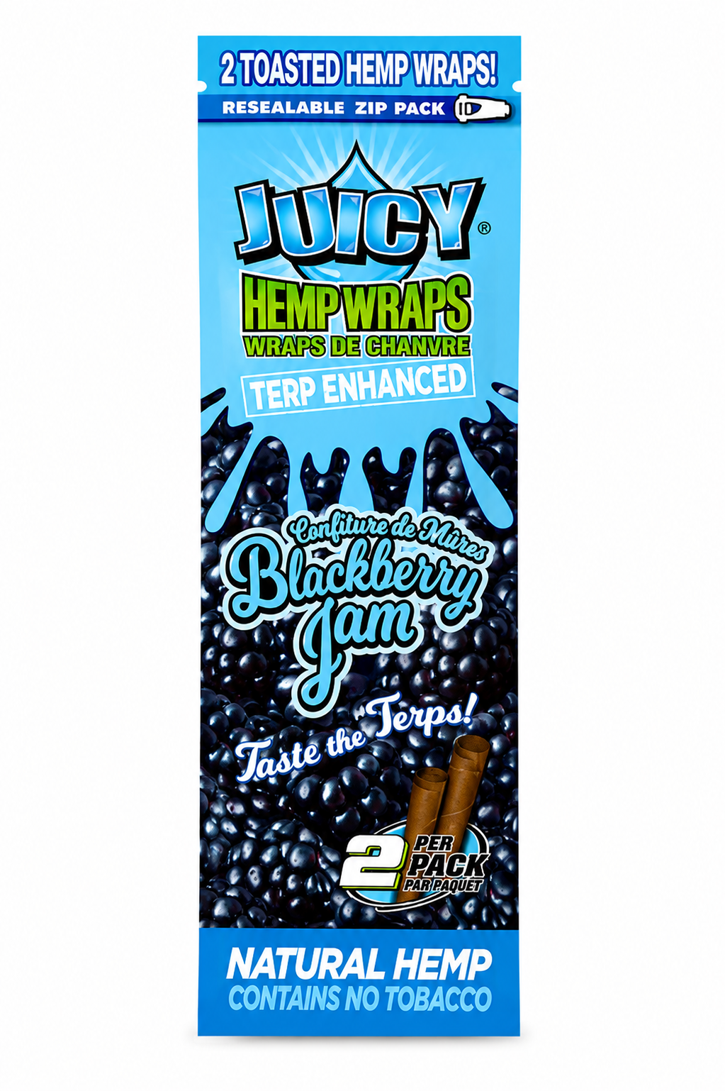 Juicy Jay's Hemp Wraps – Blackberry Jam (Terp Enhanced)