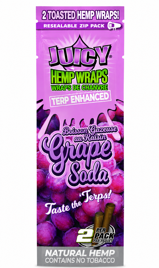 Juicy Jay's Hemp Wraps – Grape Soda (Terp Enhanced)