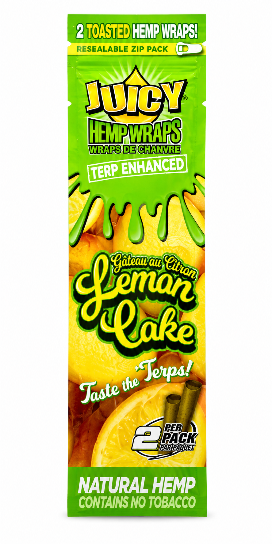 Juicy Jay's Hemp Wraps – Lemon Cake (Terp Enhanced)
