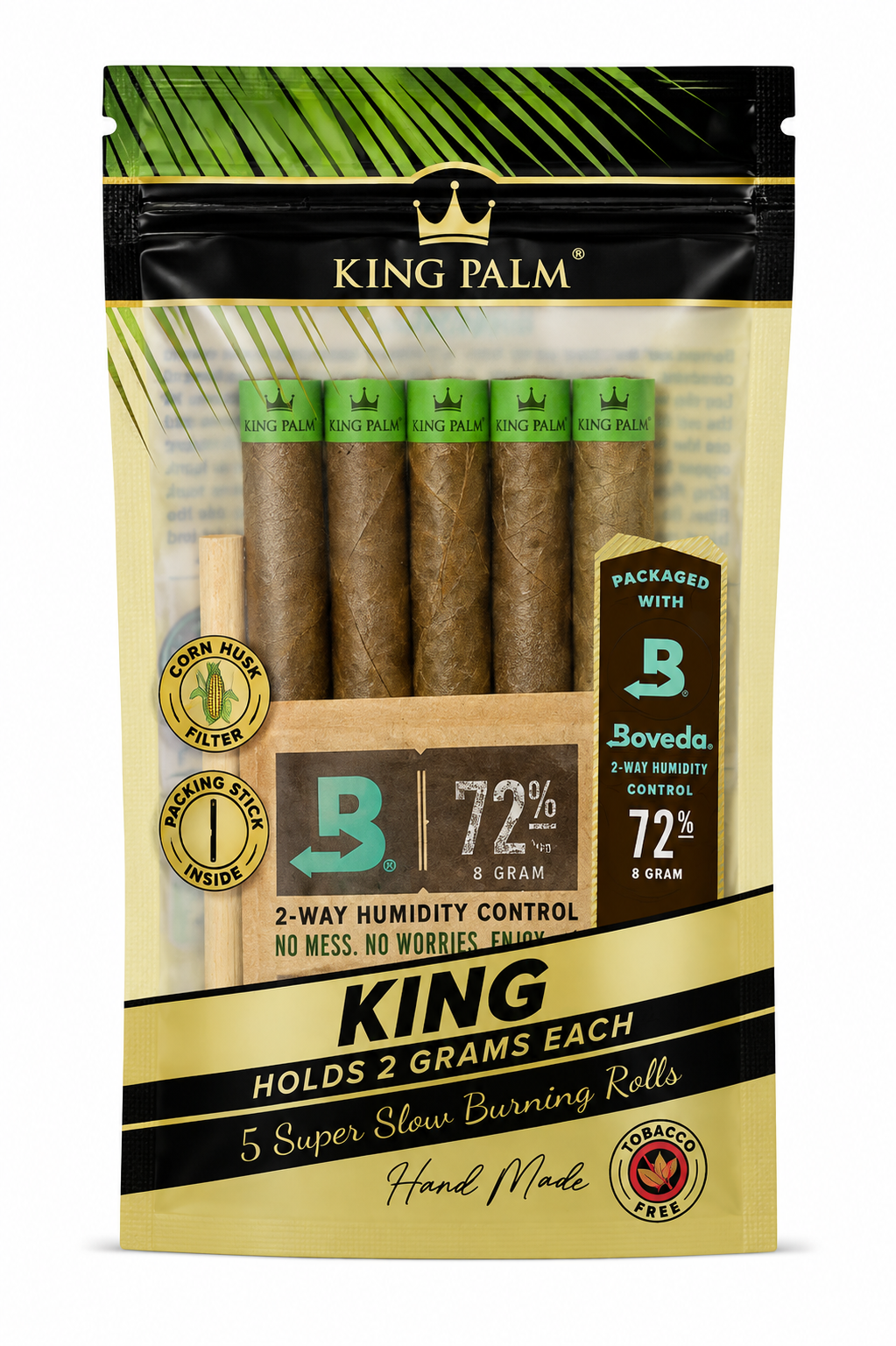 King Palm King Hand-Rolled Leaf Rolls – 5 Pack