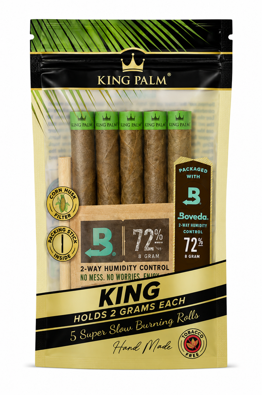 King Palm King Hand-Rolled Leaf Rolls – 5 Pack