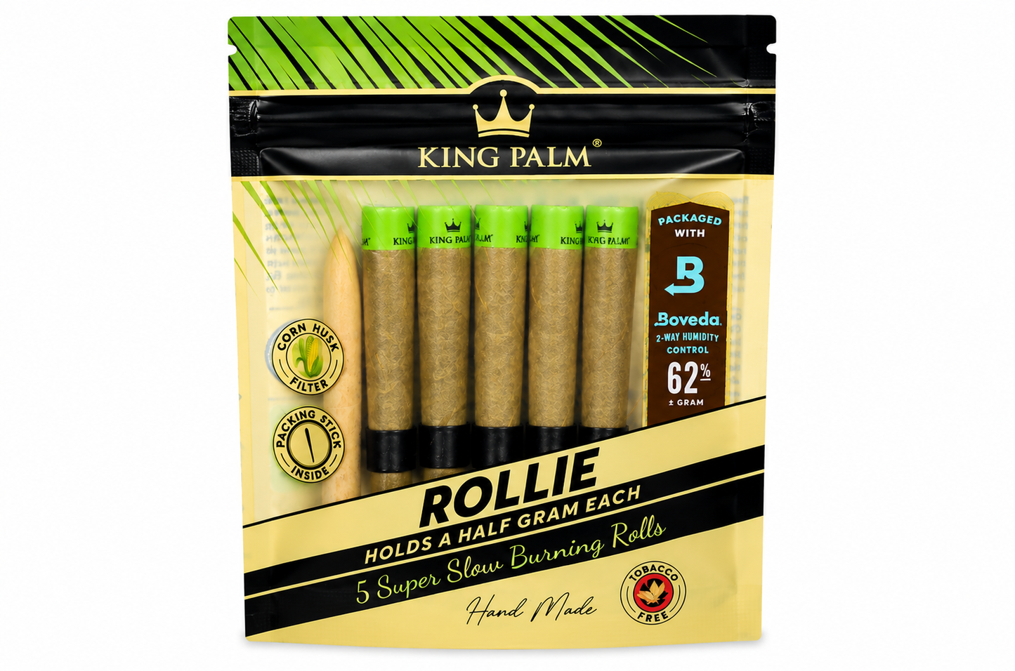 King Palm Rollie Hand-Rolled Mini Palm Rolls – 5 Pack