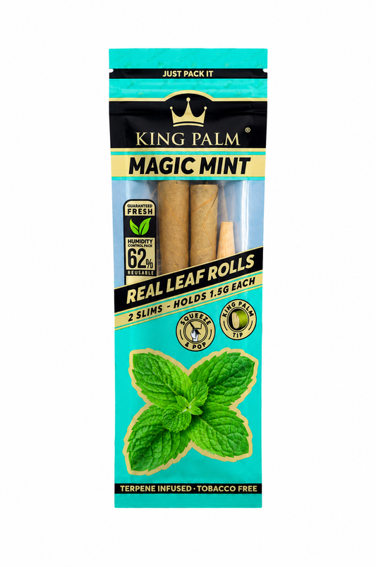 King Palm Magic Mint Real Leaf Rolls