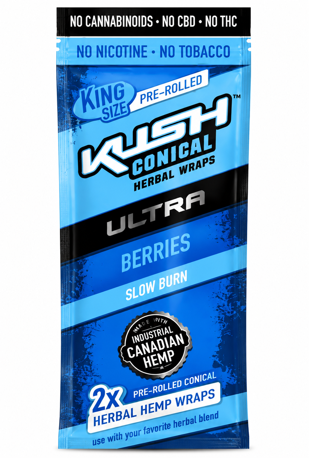 Kush Conical Herbal Wraps – Ultra Berries (King Size)