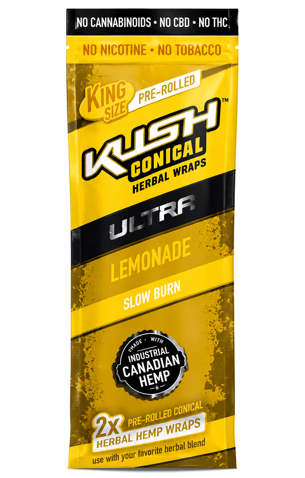 Kush Conical Herbal Wraps – Ultra Lemonade (King Size)