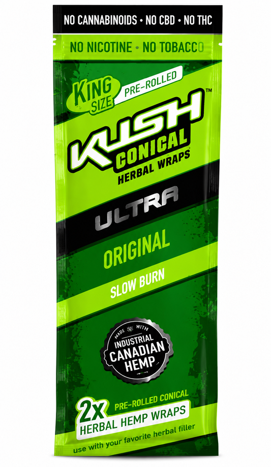 Kush Conical Herbal Wraps – Ultra Original (King Size)