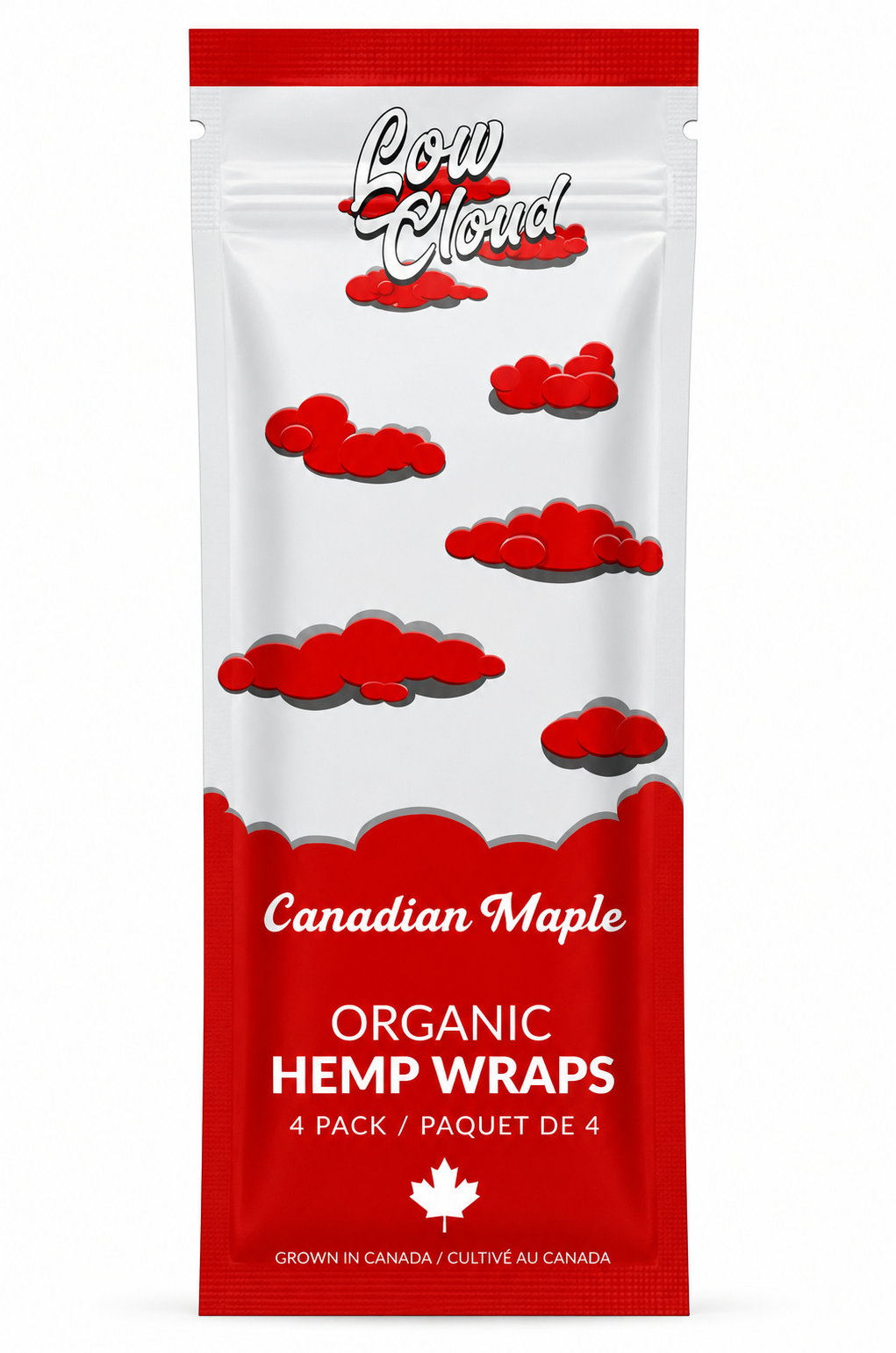 Low Cloud Canadian Maple Organic Hemp Wraps – 4 Pack