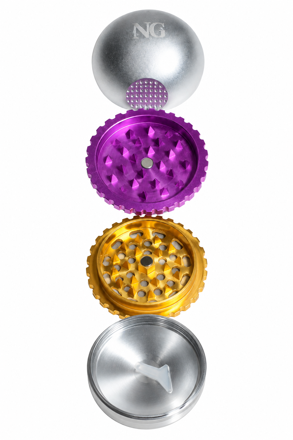 NG 4-Piece Aluminum Grinder – 2.5"