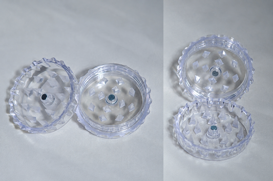 Clear Plastic Two-Piece Grinder