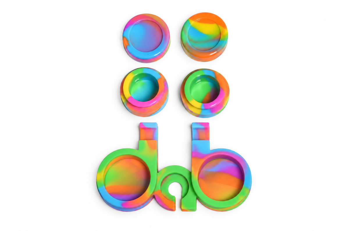 Silicone “Dab” Holder with Containers