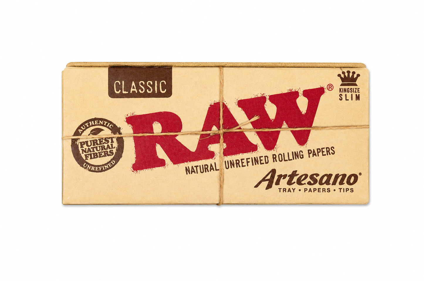RAW Classic Artesano King Size Slim Papers, Tips & Tray