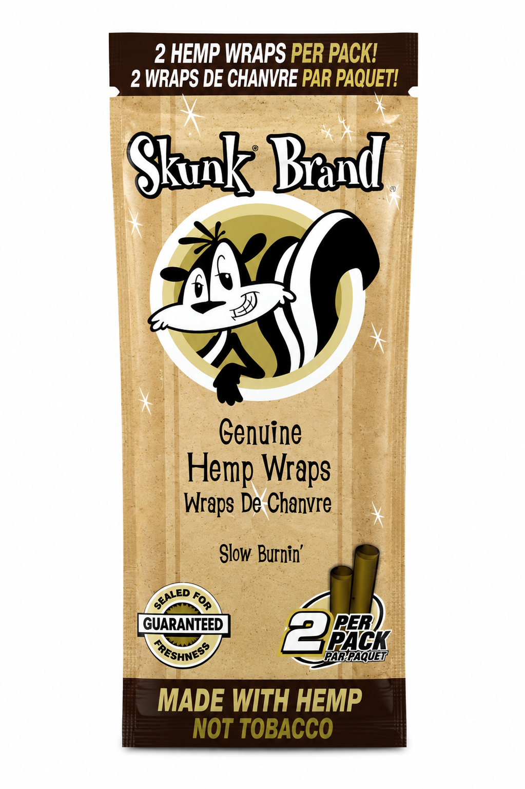 Skunk Brand Genuine Hemp Wraps – 2 Pack